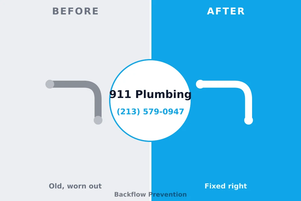 Before and after: plumbing repair White Island Shores, MA